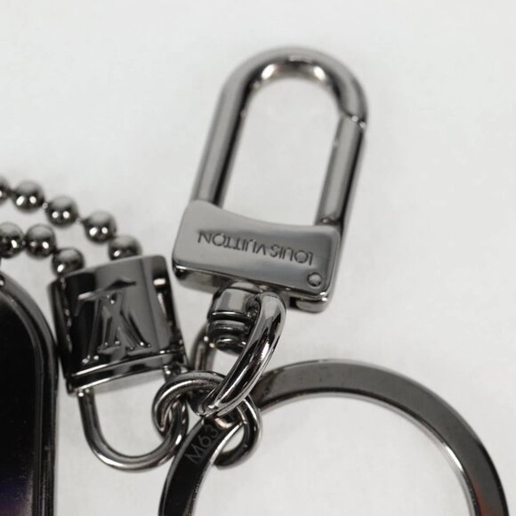 LOUIS VUITTON Eclipse Porte Cles Tab Key Holder metal Silver - Picture 8 of 11